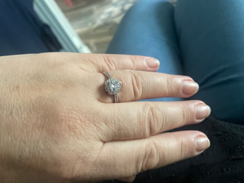 Customer photo review of Forever In My Heart Urn Ring
