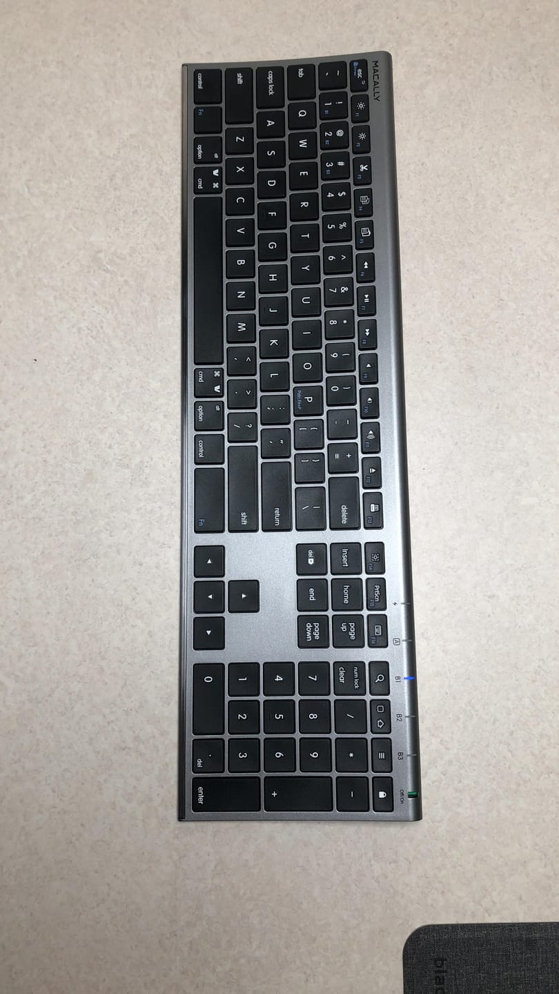Customer photo review of The Everyday Bluetooth Keyboard for Mac