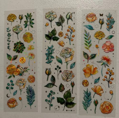Customer photo review of Vintage Plant Bronzing Stickers