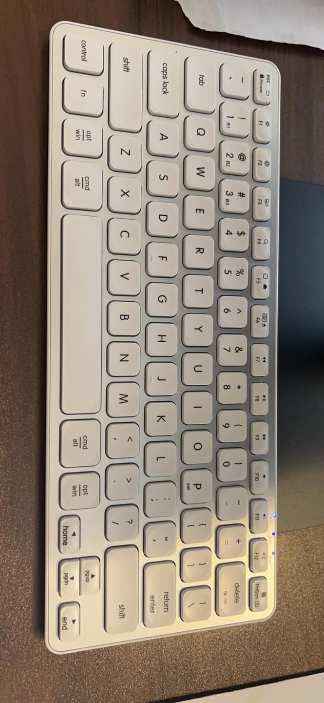 Customer photo review of Bluetooth Keyboard for Mac