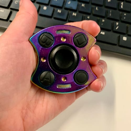 Customer photo review of Gamer Fidget Spinner - Metal