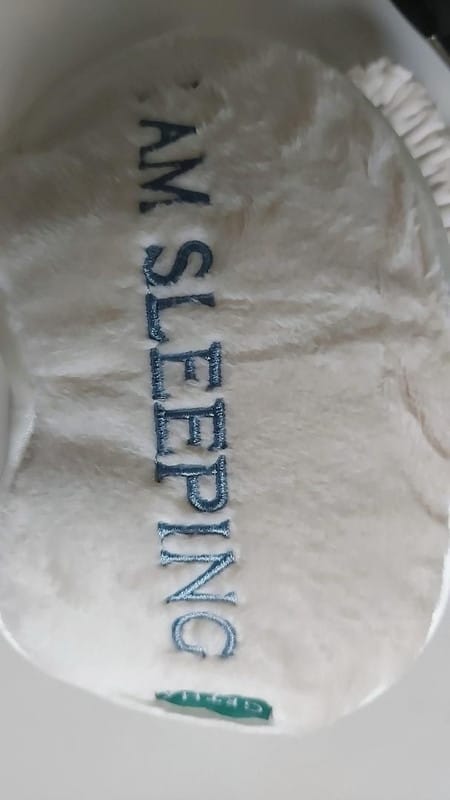 Customer photo review of I Am Sleeping Eye Mask