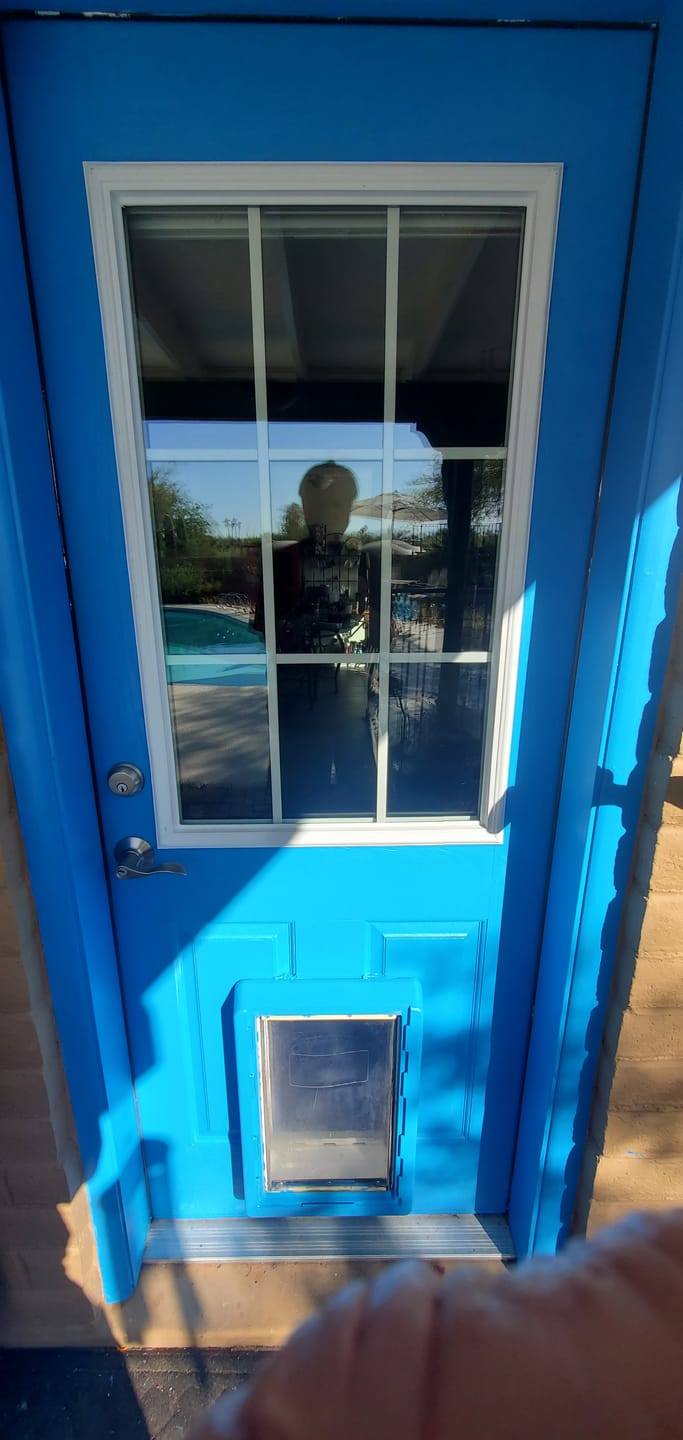 Customer photo review of Grills Between Glass 9 Lite Glass and Frame Kit (Half Lite)