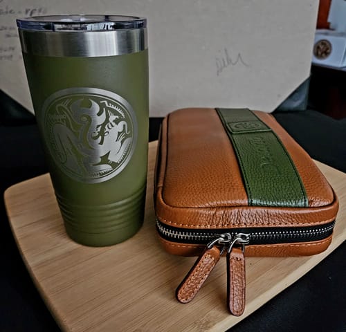Customer photo review of Custom Laser Engraved - 20oz Tumblers