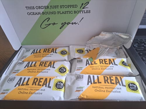 Customer photo review of Lemon Coconut Protein Bar