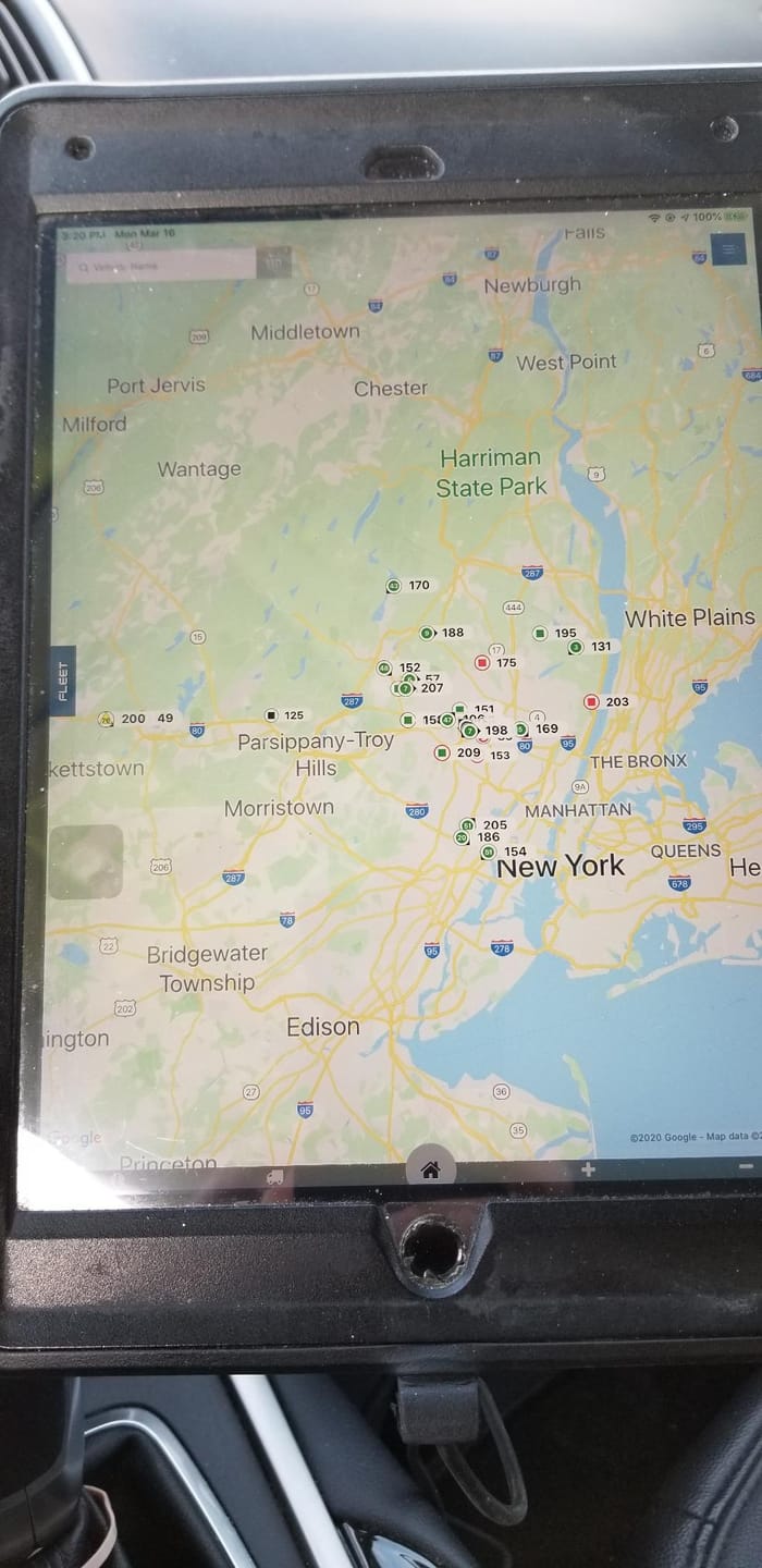 Customer photo review of Car Tablet Mount | Easy Floor Install