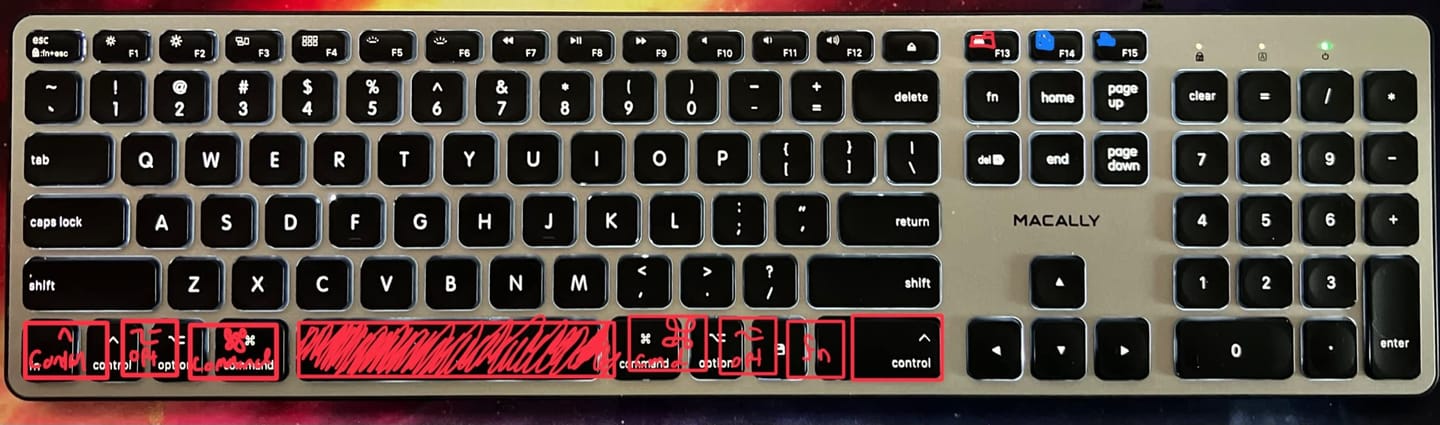 Customer photo review of Backlit Keyboard USB | FullSize/Bright
