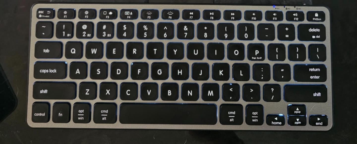 Customer photo review of Backlit Keyboard Wireless | Slim 78 Key