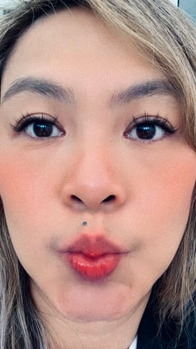 Customer photo review of Soft Definition Press-On Lashes