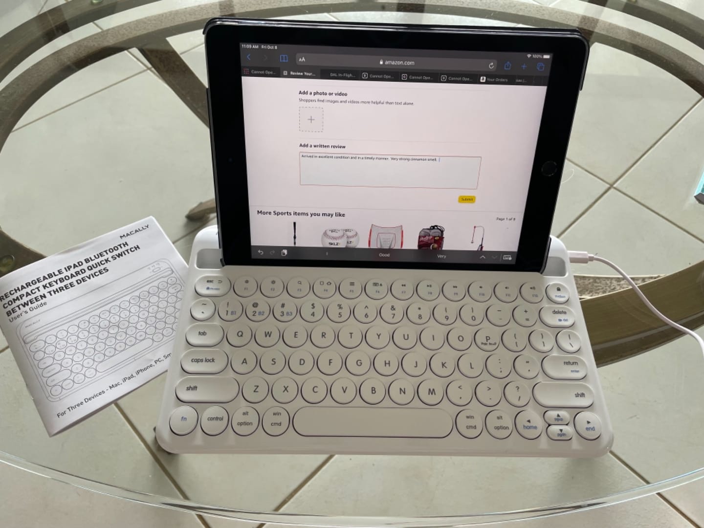 Customer photo review of iPad Keyboard Bluetooth | & Mac, iPhone