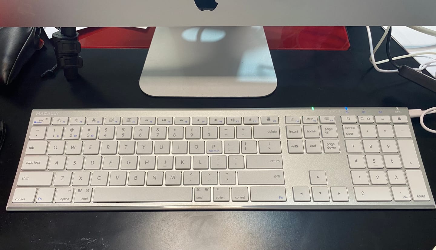 Customer photo review of The Everyday Bluetooth Keyboard for Mac