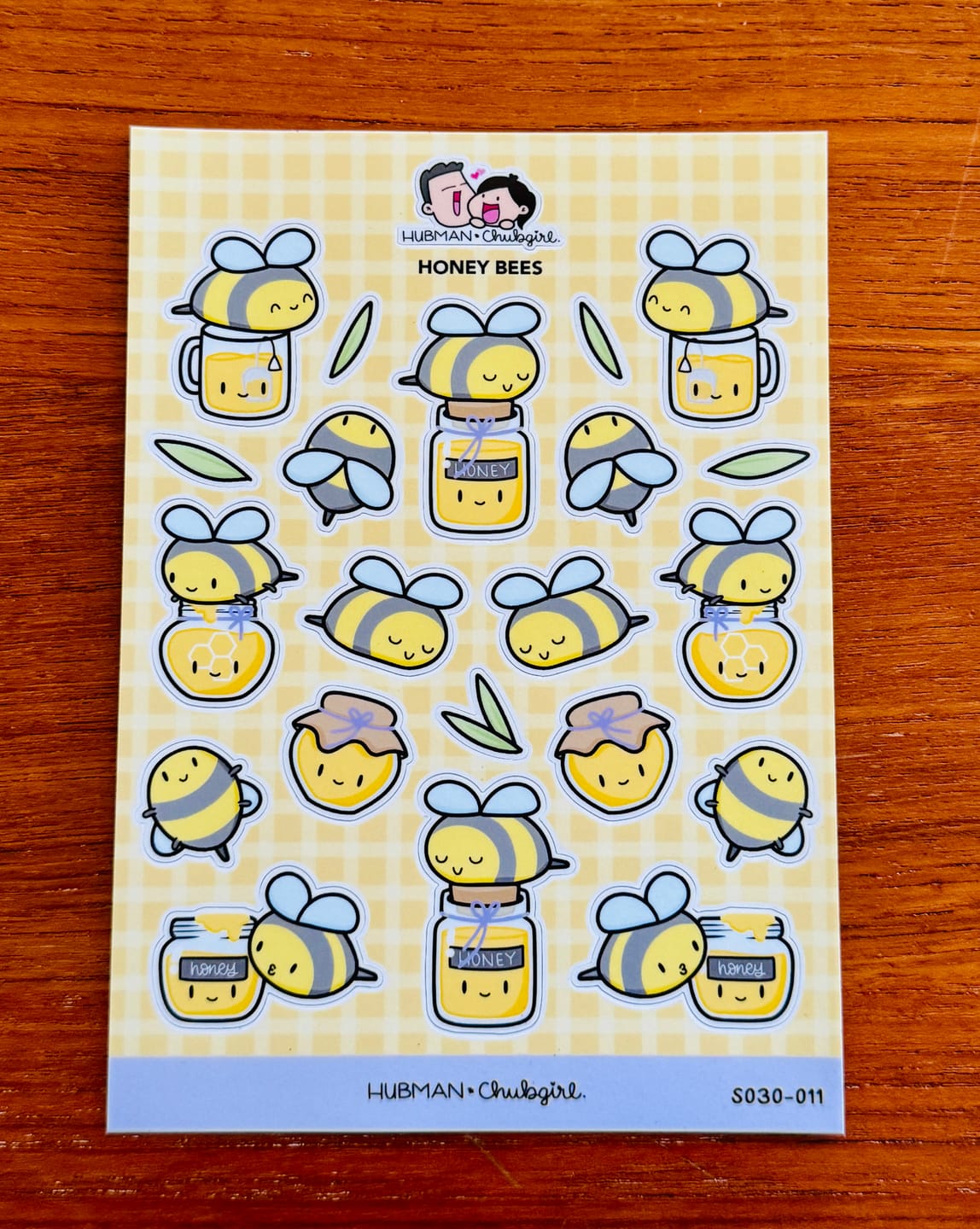 Customer photo review of Sticker Sheet - Honey Bees