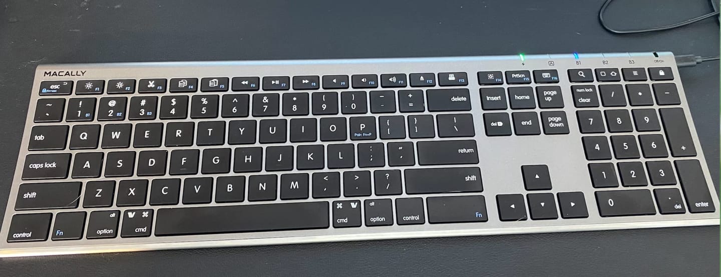 Customer photo review of The Everyday Bluetooth Keyboard for Mac