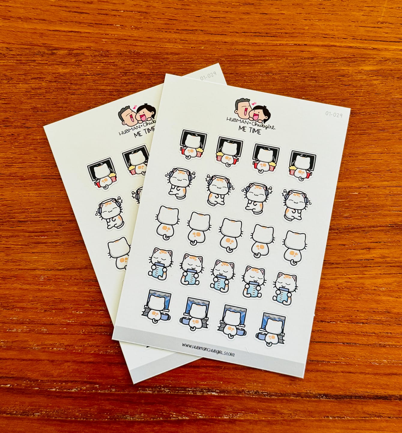 Customer photo review of Me Time Planner Stickers