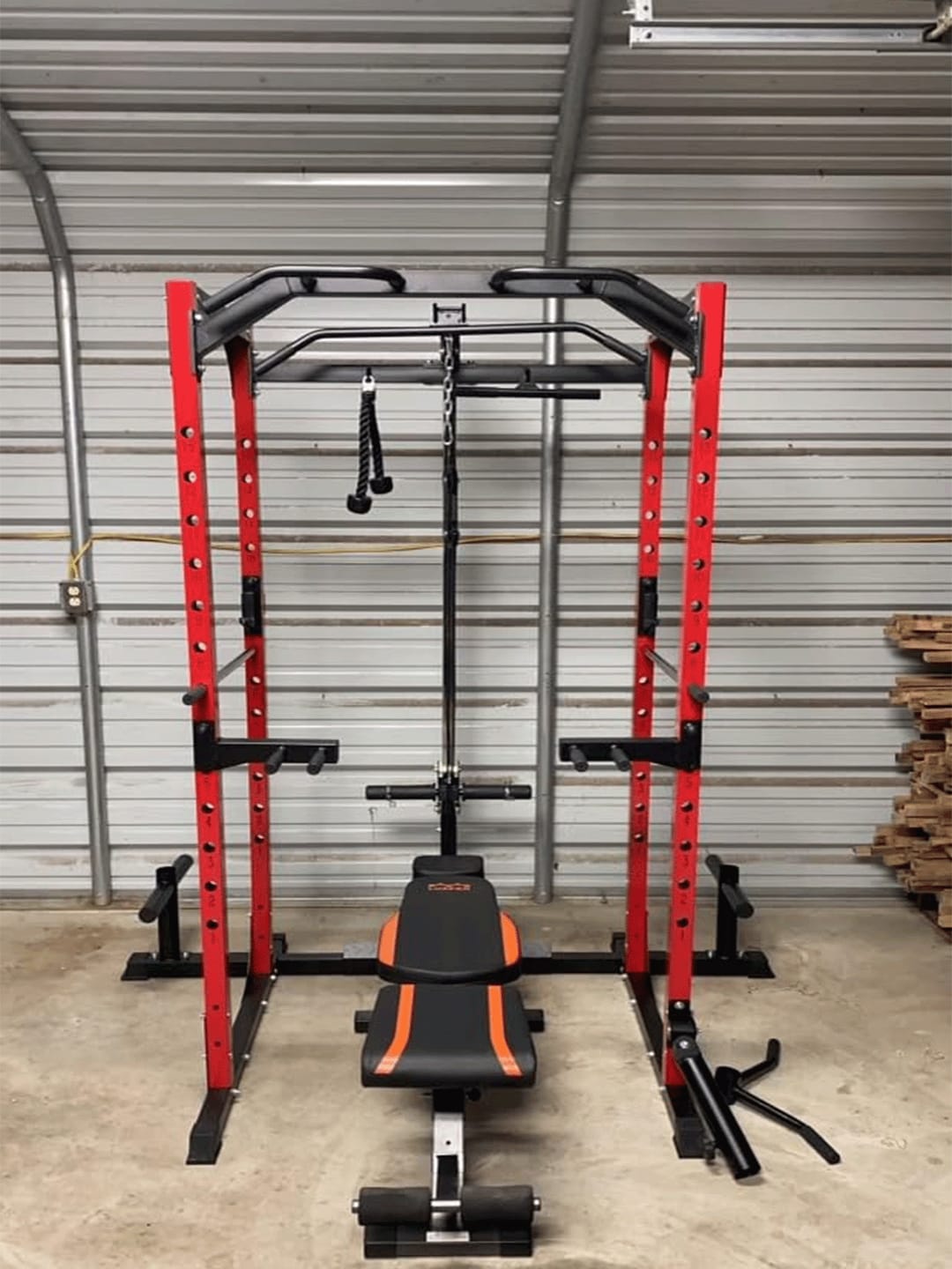 Customer photo review of F4 Power Rack with Lat Pull Down System