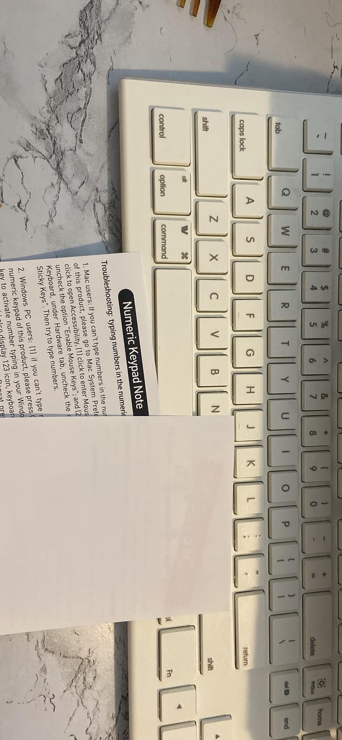 Customer photo review of USB Keyboard | Full-Size + Slim Design