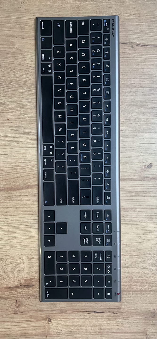 Customer photo review of The Everyday Bluetooth Keyboard for Mac