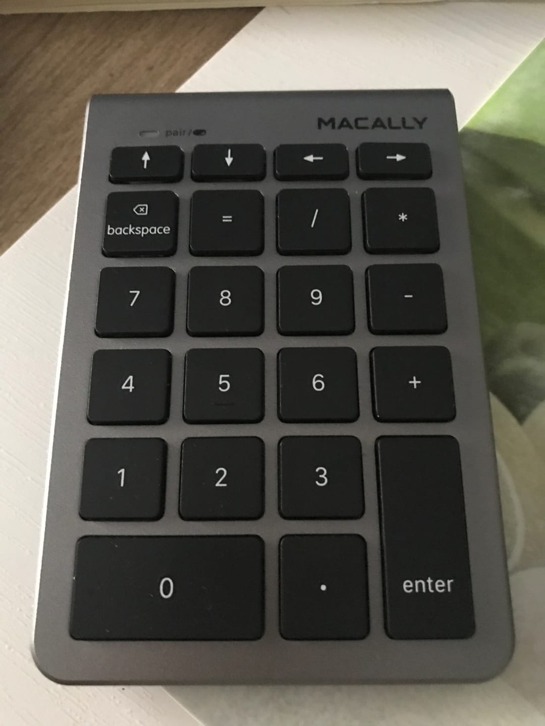 Customer photo review of Bluetooth Number Pad | 10 Key + Arrows
