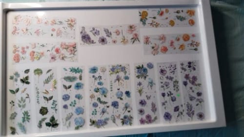 Customer photo review of Vintage Plant Bronzing Stickers