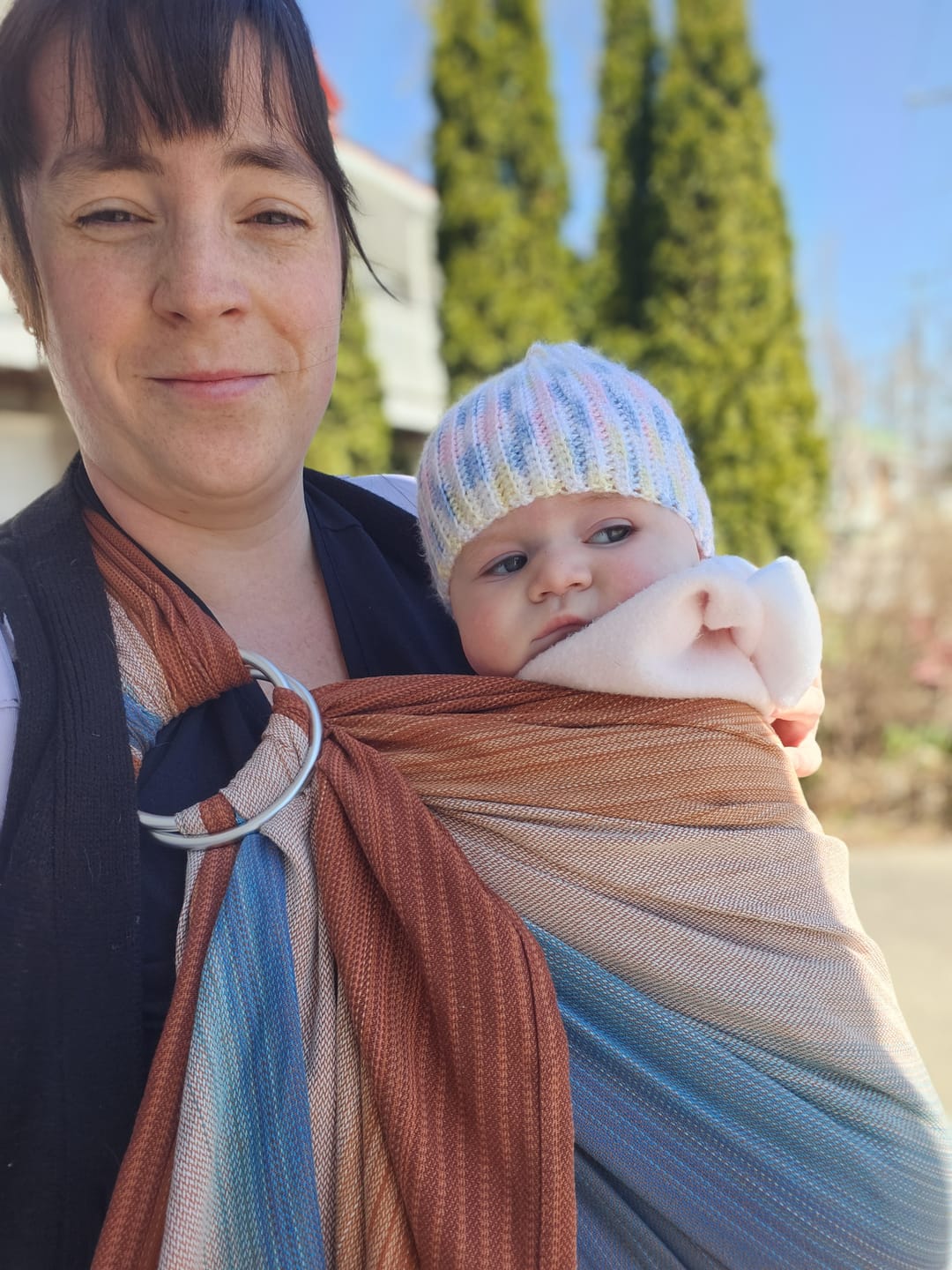 Customer photo review of Écharpe Ajustable Tissée (Ring Sling) | Fiesta