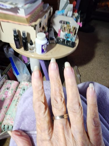 Customer photo review of Rocket Nail Fuel Nail Repair - Clear