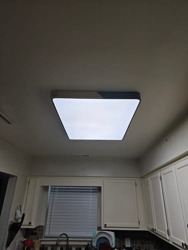 Customer photo review of Rectangle LED Flush Mount Light