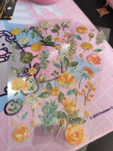 Customer photo review of Vintage Plant Bronzing Stickers