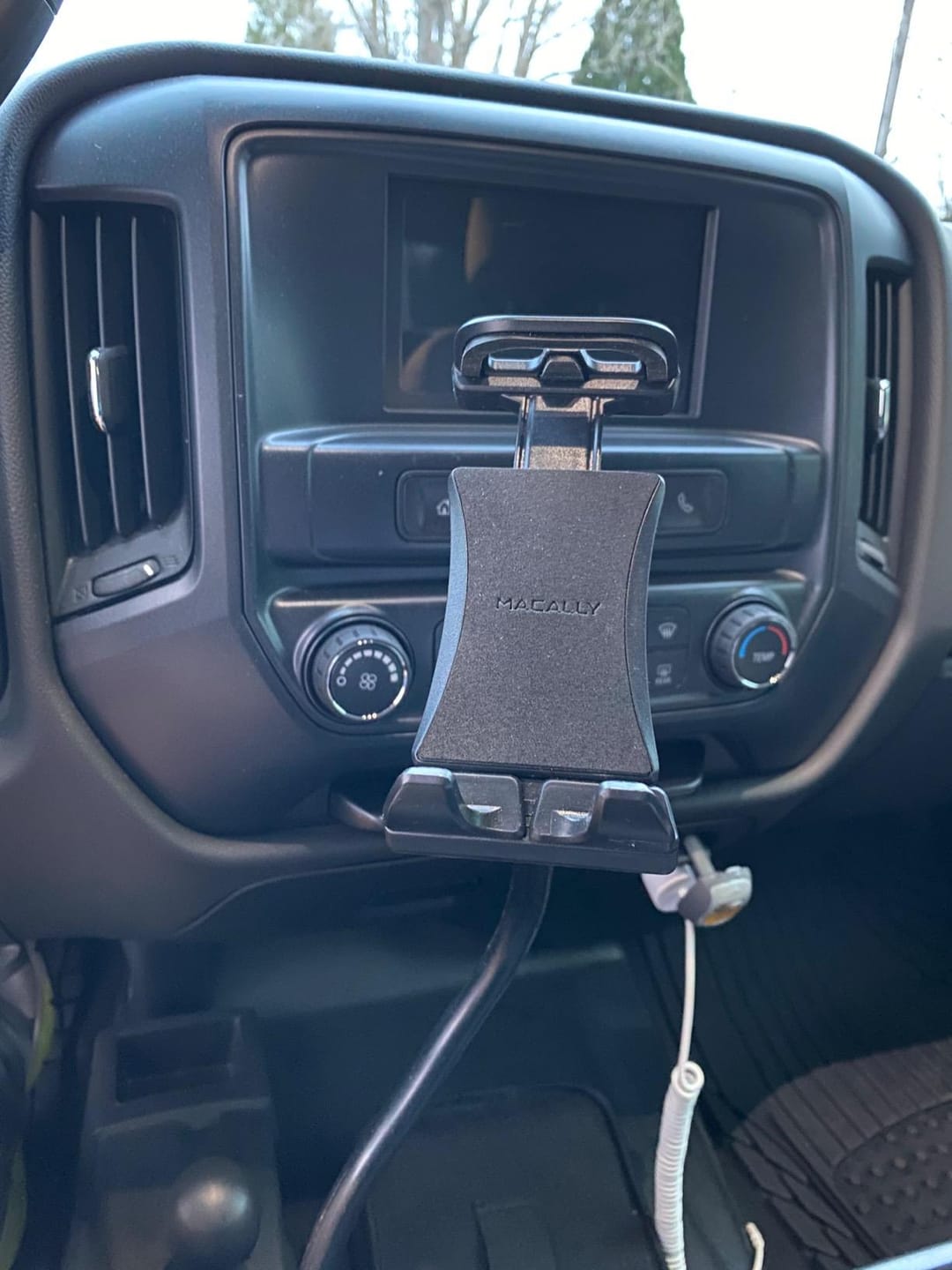 Customer photo review of Car Tablet Mount | Easy Floor Install