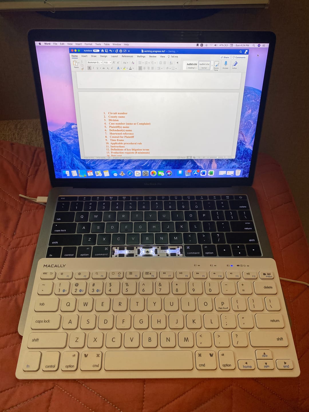 Customer photo review of Bluetooth Keyboard for Mac