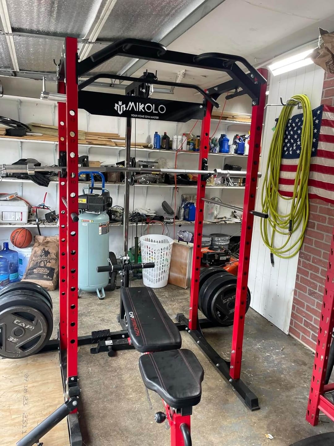 Customer photo review of F4 Power Rack with Lat Pull Down System