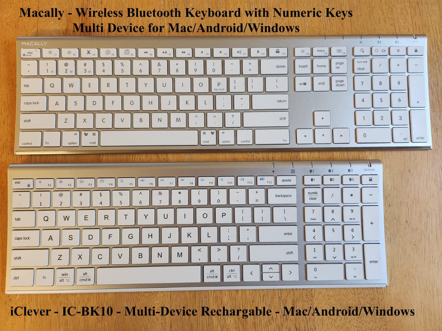 Customer photo review of The Everyday Bluetooth Keyboard for Mac