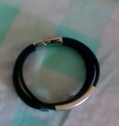 Customer photo review of To My Nephew/To My Uncle Bracelet "Forever Linked Together" | Braided Leather Bracelet