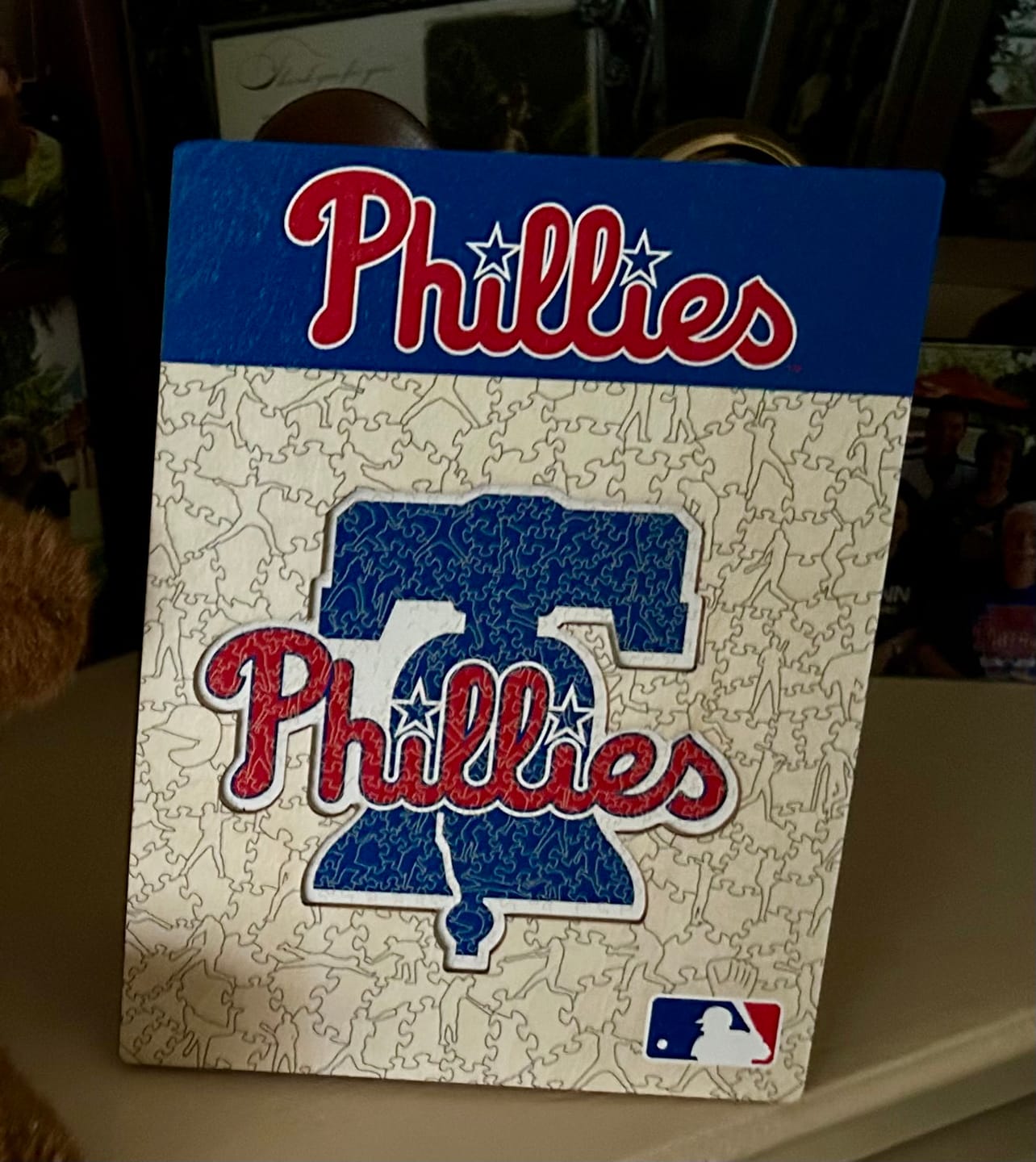 Customer photo review of Philadelphia Phillies™ - Wooden Puzzle