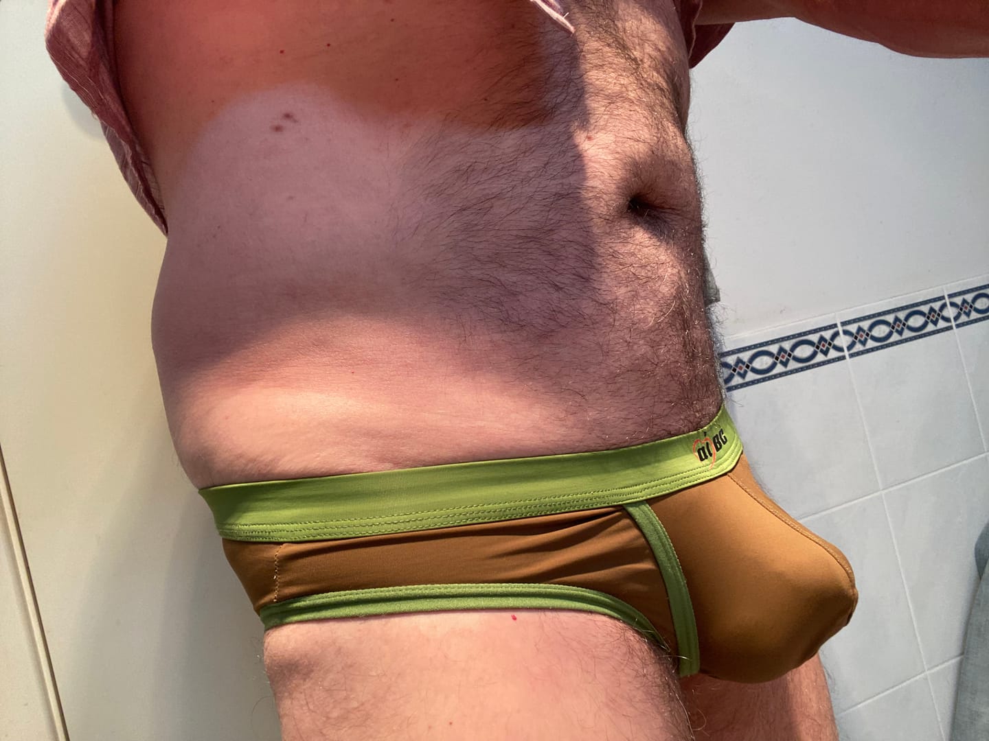 Customer photo review of 3 Pack Men's Separated Ball Pouch Briefs