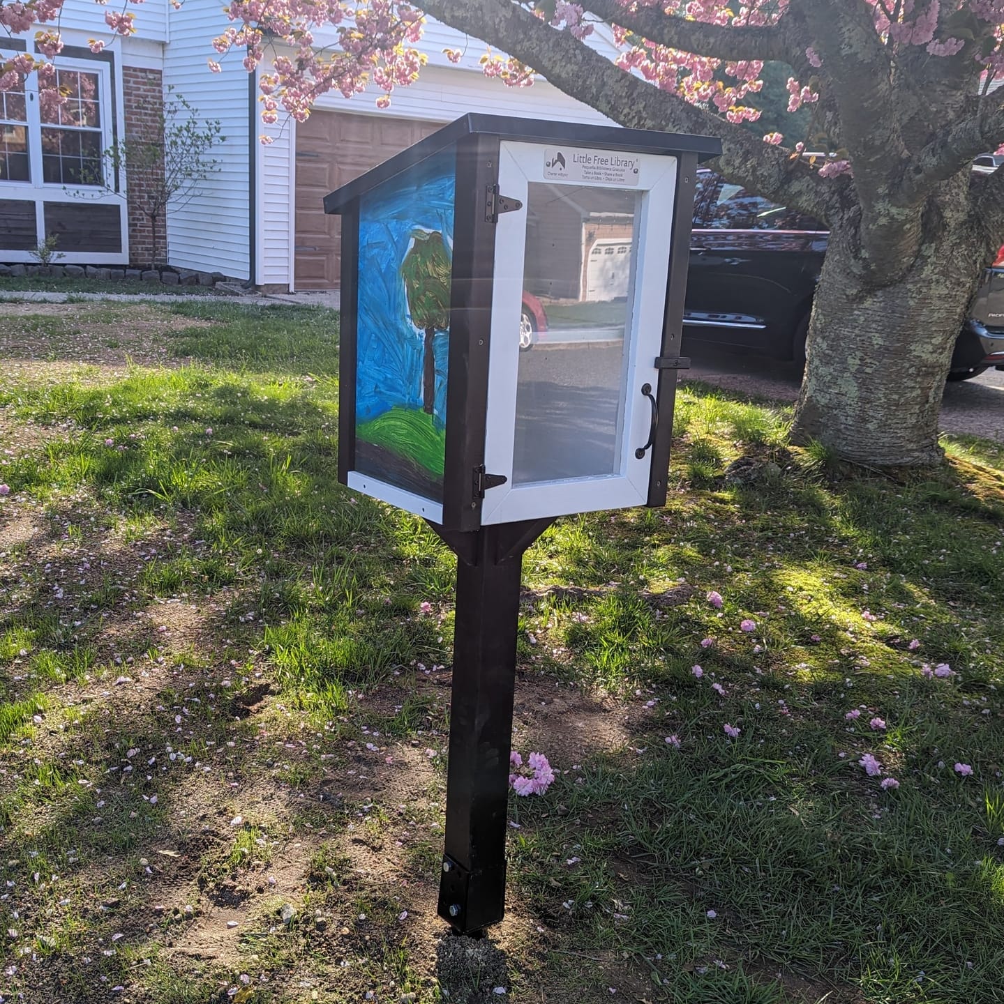 Customer photo review of Two Story Shed Unfinished Kit Little Free Library
