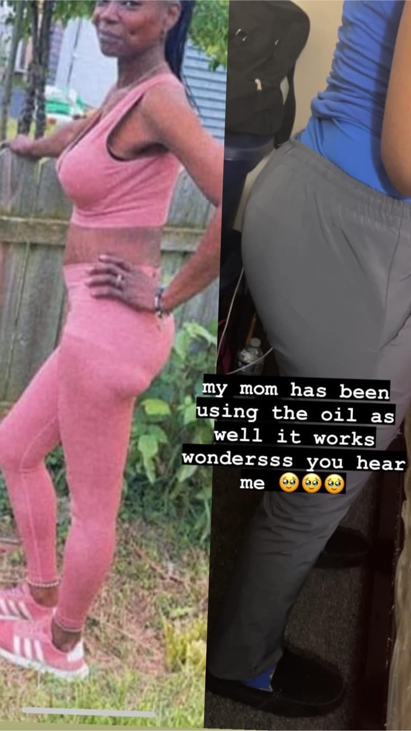 Customer photo review of Butt Enlargement Oil Serum - Natural Curves Serum