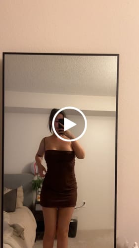 Customer video review of Carrie Dress - Brown