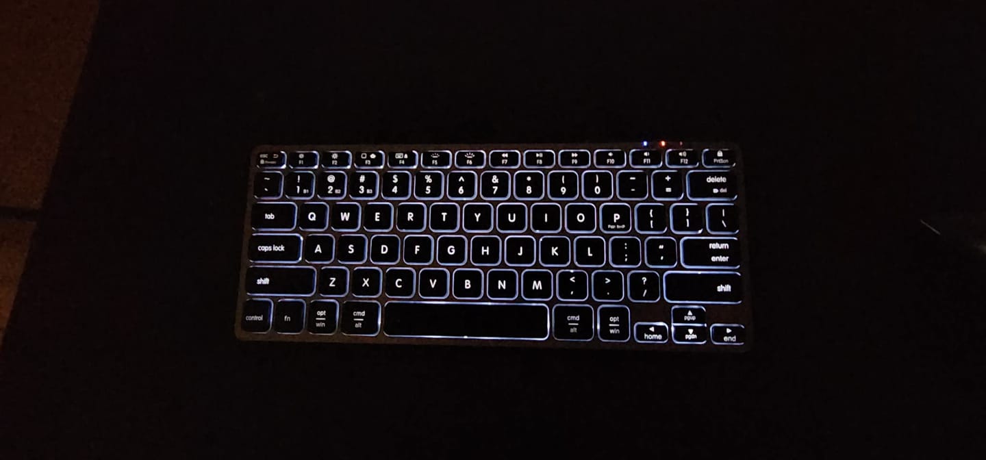 Customer photo review of Backlit Keyboard Wireless | Slim 78 Key