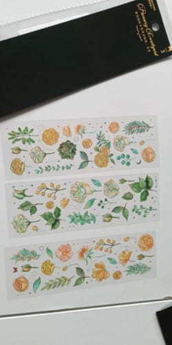 Customer photo review of Vintage Plant Bronzing Stickers