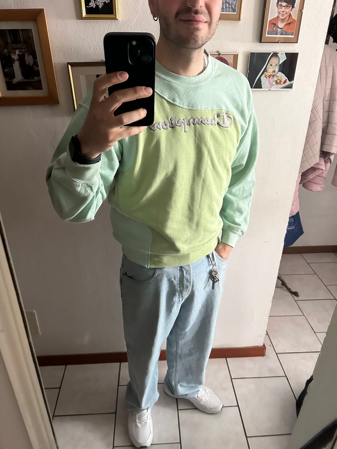 Customer photo review of 90s Felpa Champion Rework Vintage [L]