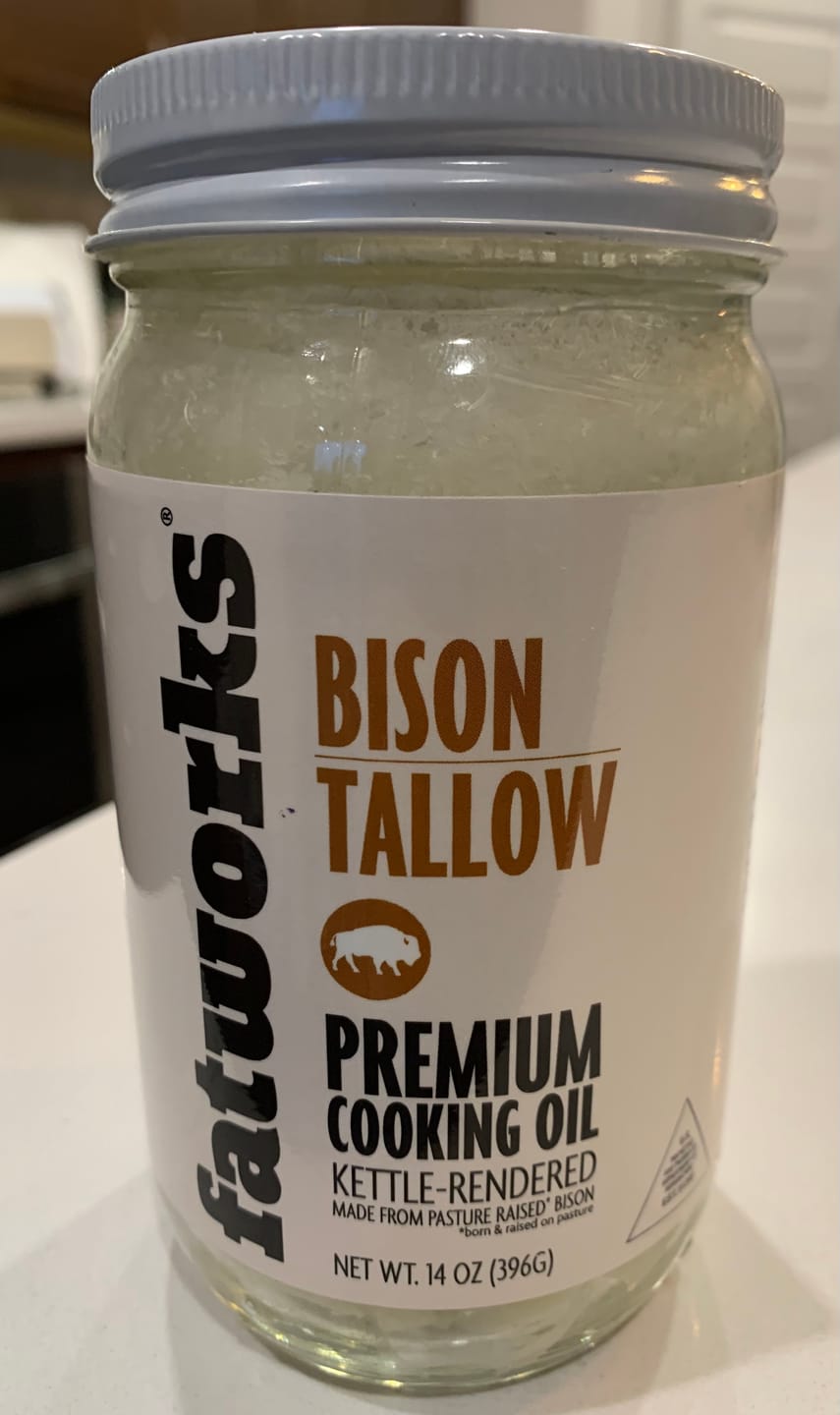 Customer photo review of Pasture Raised Bison Tallow a.k.a. Thunderfat (14 oz)