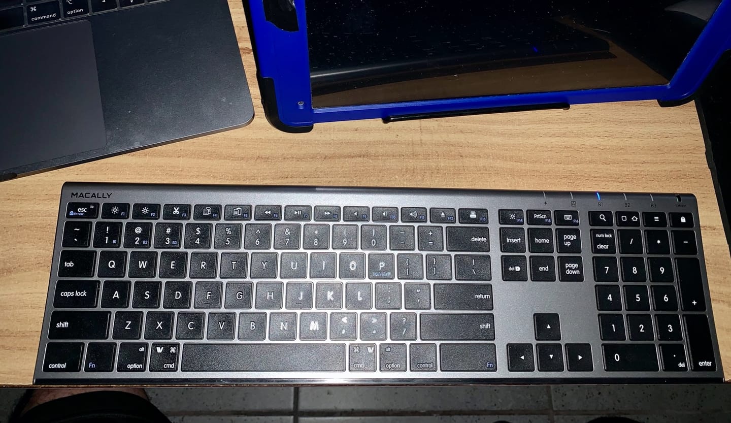 Customer photo review of The Everyday Bluetooth Keyboard for Mac