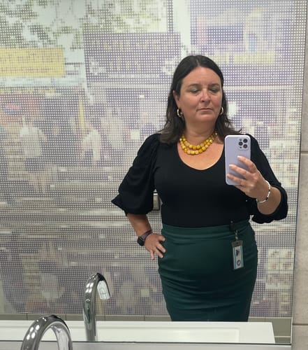 Customer photo review of PRE-ORDER - Dark Forest Blouse in Black