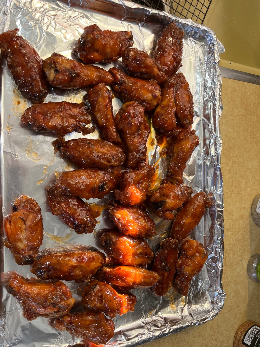 Customer photo review of Wing Night: Smoked & Fried Wing Kit