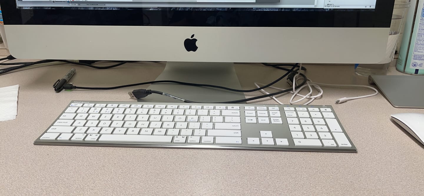 Customer photo review of The Everyday Bluetooth Keyboard for Mac