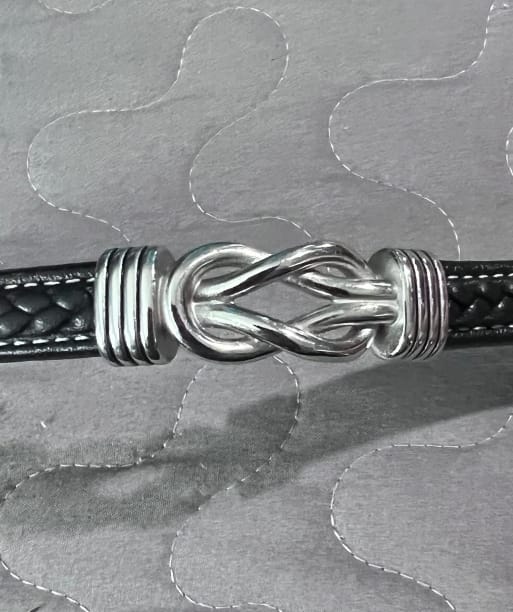 Customer photo review of To My Nephew/To My Uncle Bracelet "Forever Linked Together" | Braided Leather Bracelet