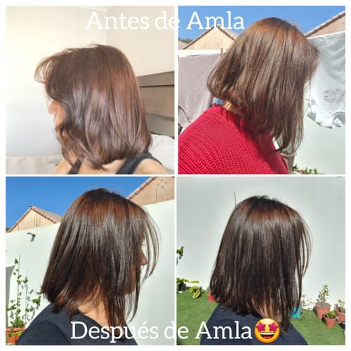 Reseña con foto de un cliente sobre Aceite de Amla Hamsa Oils (100 ml)