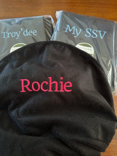 Customer photo review of Car Seat Towel BLACK