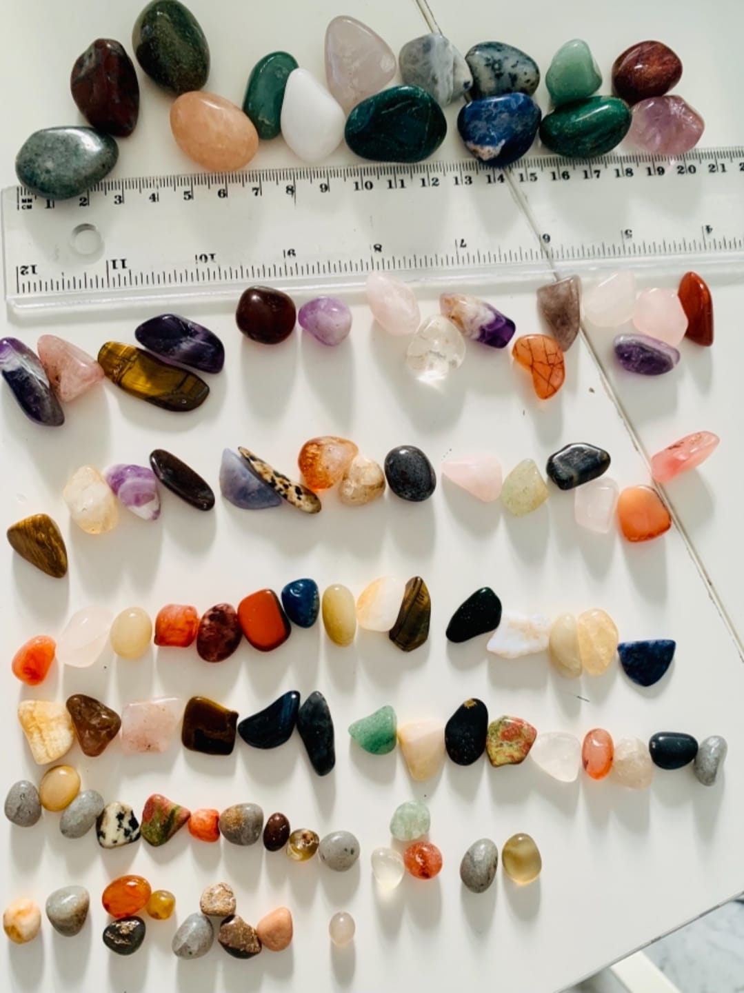 Customer photo review of Edelstein Set | Trommelsteine