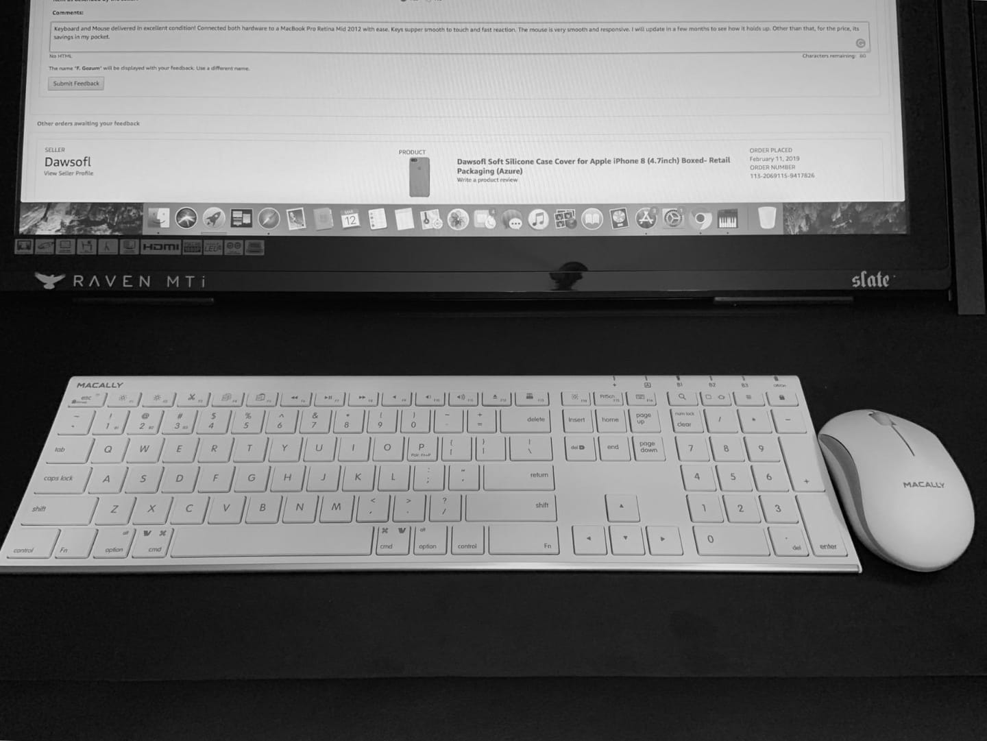 Customer photo review of The Everyday Bluetooth Keyboard for Mac